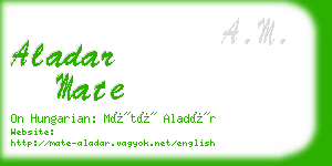 aladar mate business card